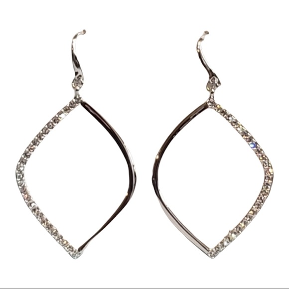 NWT Touchstone Crystal "Open Drop" earrings - Picture 5 of 5